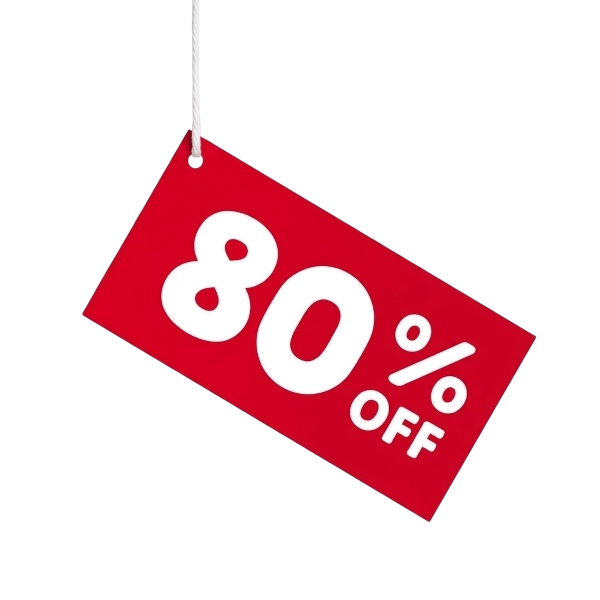 80% OFF