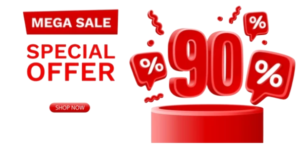 90% OFF