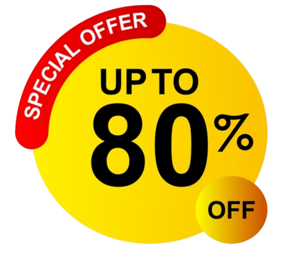 80% OFF Discount
